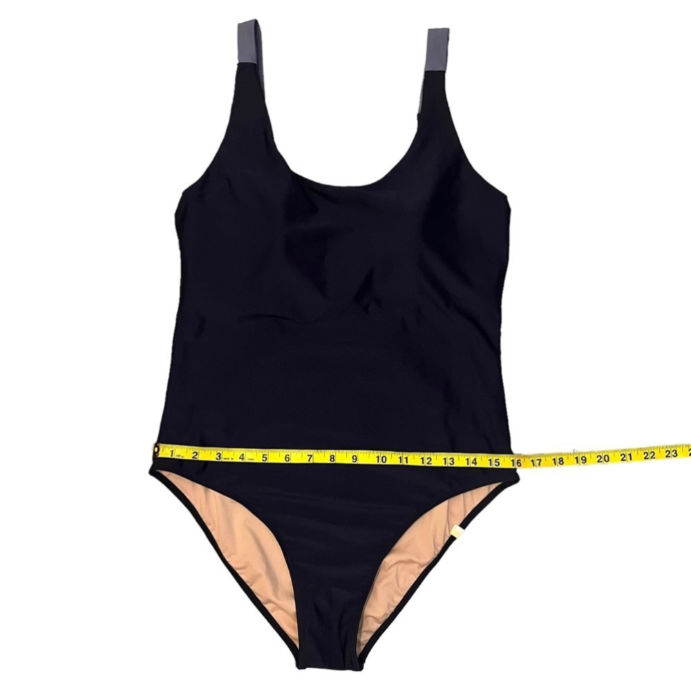 SUMMERSALT NWTs 1-Piece Swim Suit The Sun Streak Navy Blue/Light Blue Lo… - Picture 14 of 15